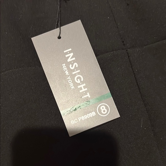 Insight Black Ponti knit Dress Pants size 8 - Picture 2 of 3